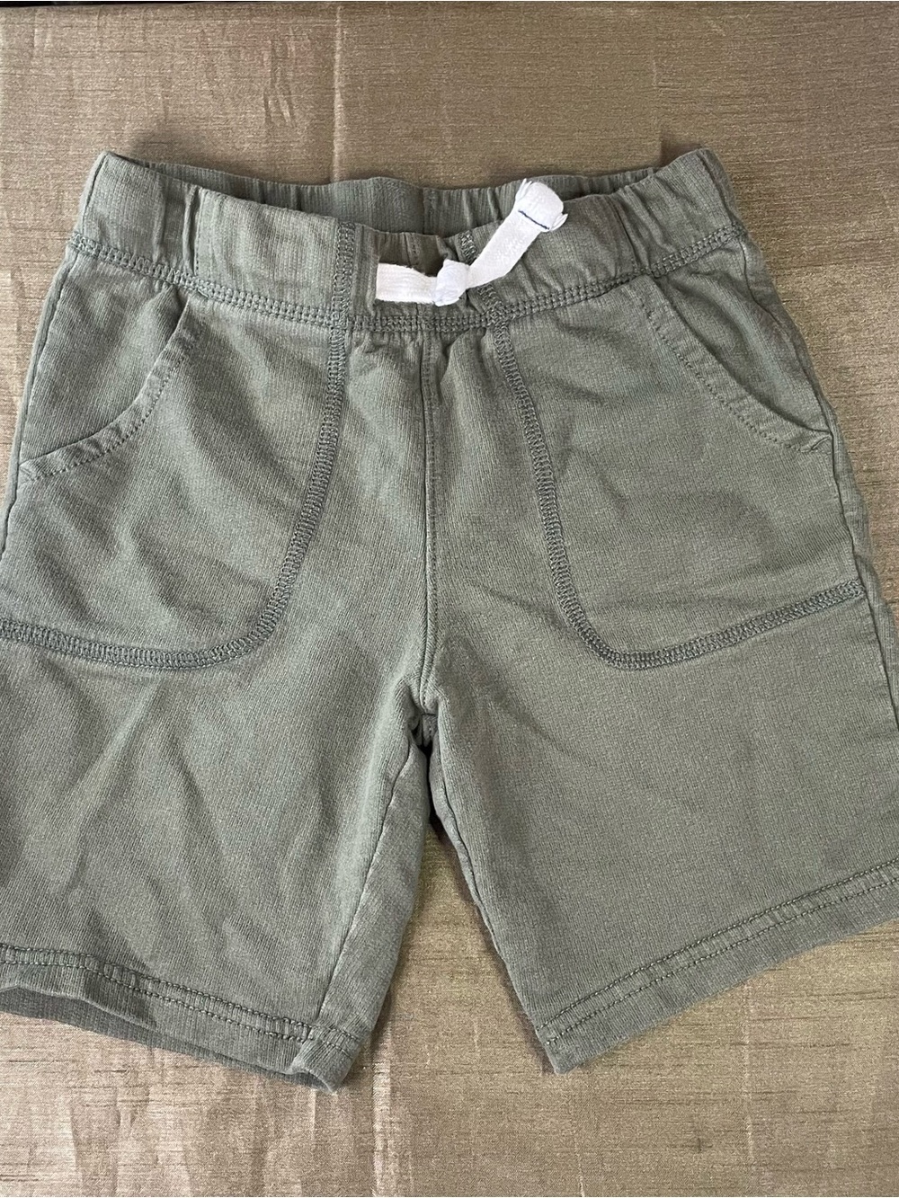 Carter’s KID Olive Drawstring Cotton Shorts